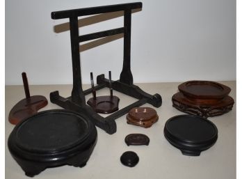 MISC. LOT OF WOODEN STANDS