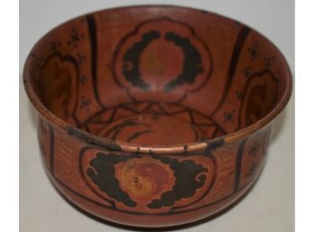 7 1/2' CHINESE LACQURED BOWL