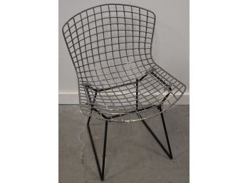 KNOLL BERTOIA STYLE METAL SIDE CHAIR W/ NO UPHOLSTERY