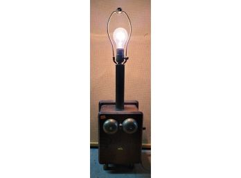Antique Phone Conversion To Lamp, Working, No Bulb Included