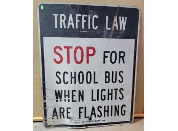 Vintage Traffic Law Sign