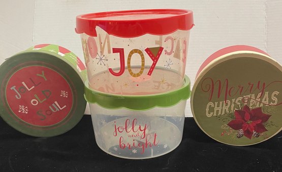 Christmas Container Bundle All Round Plastic And Cardboard