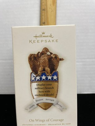 Hallmark Keepsake Christmas Ornament 2008 On Wings Of Courage Displays Military Branch With Decals Included