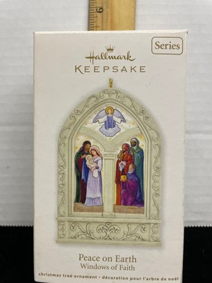 Hallmark Keepsake Christmas Ornament 2012 Peace On Earth Windows Of Faith Series