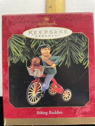 Hallmark Keepsake Christmas Ornament 1997 Biking Buddies