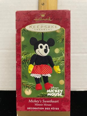 Hallmark Keepsake Christmas Ornament 2001 Mickeys Sweetheart Minnie Mouse