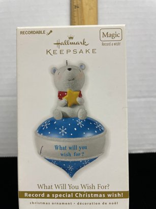 Hallmark Keepsake Christmas Ornament 2010 What Will You Wish For Record A Wish