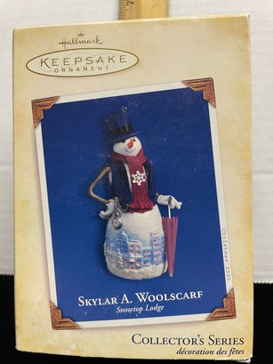 Hallmark Keepsake Christmas Ornament 2005 Skylar A Woolscarf Snowtop Lodge Series