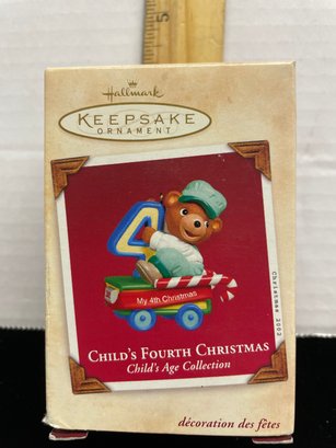 Hallmark Keepsake Christmas Ornament 2002 Childs Fourth Christmas