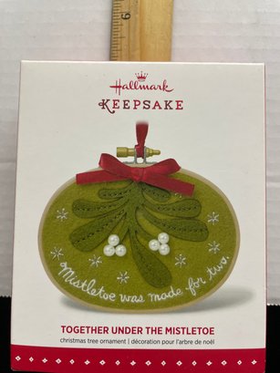 Hallmark Keepsake Christmas Ornament 2015 Together Under The Mistletoe