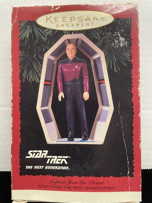 Hallmark Keepsake Christmas Ornament 1995 Star Trek The Next Generation Captain Jean-luc Picard