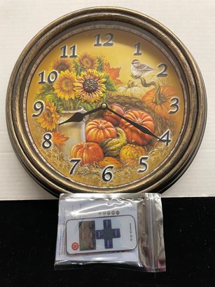 Bountiful Harvest LED Lighted Clock With Controller