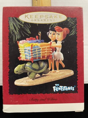 Hallmark Keepsake Christmas Ornament 1995 The Flintstones Betty And Wilma