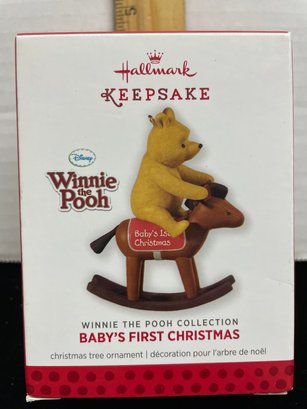 Hallmark Keepsake Christmas Ornament 2013 Winnie The Pooh Collection Babys First Christmas