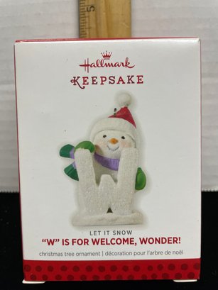 Hallmark Keepsake Christmas Ornament 2013 W Is For Welcome Wonder