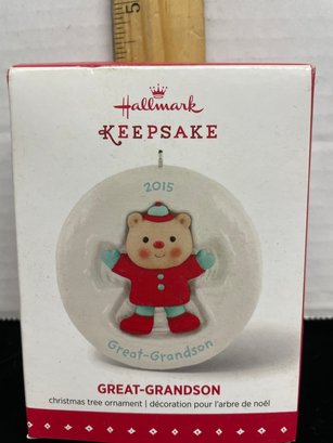Hallmark Keepsake Christmas Ornament 2015 Great Grandson