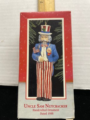 Hallmark Keepsake Christmas Ornament 1987 Uncle Sam Nutcracker