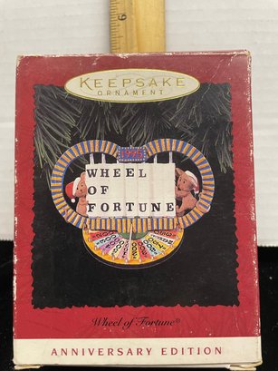 Hallmark Keepsake Christmas Ornament 1995 Anniversary Edition Wheel Of Fortune