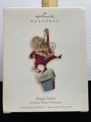 Hallmark Keepsake Christmas Ornament 2008 Magic Man A Santa Claus Christmas