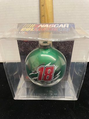 NASCAR Collectibles Christmas Ball Ornaments Green No 18 Bobby Labonte