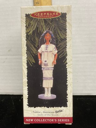 Hallmark Keepsake Christmas Ornament 1996 Native American Barbie B109