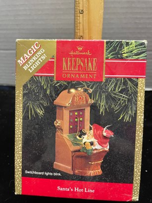 Hallmark Keepsake Christmas Ornament 1991 Santas Hot Line B106