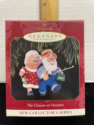 Hallmark Keepsake Christmas Ornament 1997 The Clauses On Vacation B106