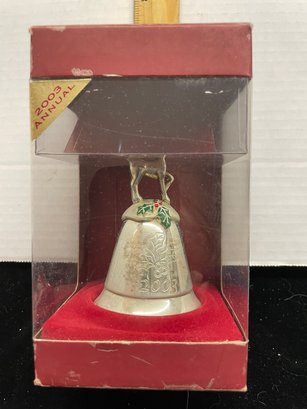 Lenox For The Holidays 2003. Annual Christmas Ornament Musical Bell Rudolph The Red Nosed Reindeer B109