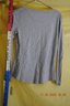 Talbots Grey LS Petite Sequined Shirt New With Tags