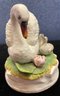 Ceramic Musical Swan Family Does Play Music When Wound