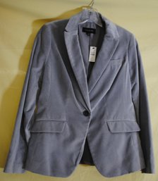 Talbots Outerwear Blazer Size 2 Gray Jacket New Valor Like