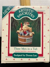 Hallmark Keepsake Artists Favorites Christmas Ornament Three Men In A Tub