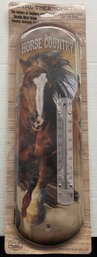 Horse Country Metal Thermometer New