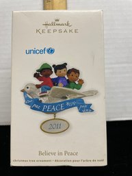 Hallmark Keepsake Ornament 2011 Unicef Believe In Peace B110