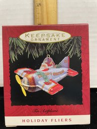 Hallmark Keepsake Ornament 1993 Tin Airplane B110