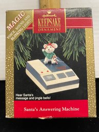 Hallmark Keepsake Ornament 1992 Santas Answering Machine B111