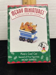 Hallmark Keepsake Ornament 1998 Mickey Express Plutos Coal Car B110