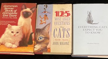 Three Cat Books Questions And Answers About Cats Animals/Pets
