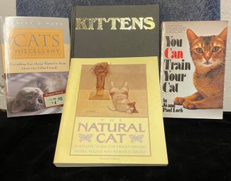 Four Cat Books Kittens Training Holistic Guide Miscellany Cats Animals/Pets