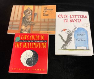 Three Cat Books Spiritual Paths Letters To Santa Japanese Cats Animals/Pets