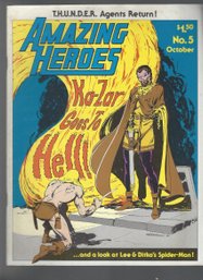 Amazing Heroes No 5 Oct 1981 Ka-zar Goes To Hell Thunder Agents Return SB