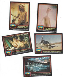 Lot Of Five Close Encounters Of The Third Kind 1978 Columbia Pictures Trading Cards No 1 2 7 48 57
