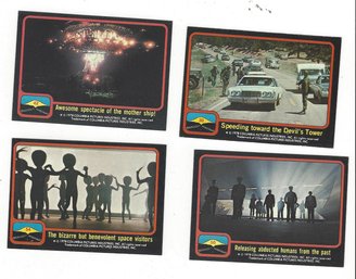 Lot Of Four Close Encounters Of The Third Kind 1978 Columbia Pictures Trading Cards No 30 42 50 54