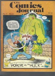 The Comics Journal No 71 April 1982 Popeye Vs The Hulk SB