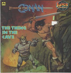 A Golden Super Adventure Book Conan The Thing In The Cave By Jack C Harris 1986 SB Young Adult