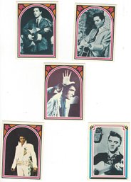Lot Of Five Elvis 1978 Boxcar Trading Cards No 57 59 60 64 65