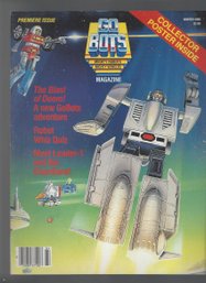 Go Bots Magazine Premiere Issue Winter 1986 SB Poster Not Included Meet Leader 1 And The Guardians