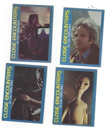 Lot Of Four Close Encounters Of The Third Kind 1977 CE3K Skywatchers Trading Cards No 4 5 13 14