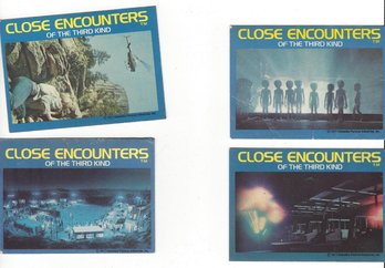 Lot Of Four Close Encounters Of The Third Kind 1977 CE3K Skywatchers Trading Cards No 6 9 16 17