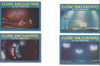 Lot Of Four Close Encounters Of The Third Kind 1977 CE3K Skywatchers Trading Cards No 7 8 18 19